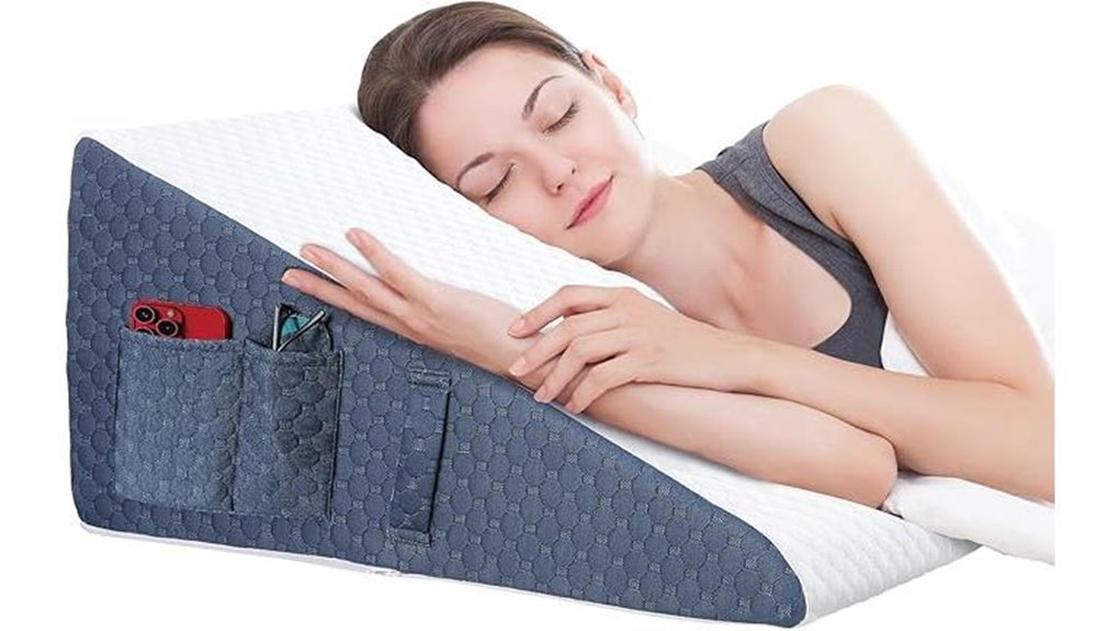 12 inch wedge pillow cooling memory foam