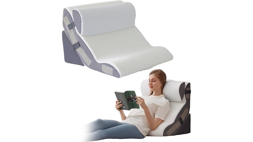 3 piece wedge pillow set
