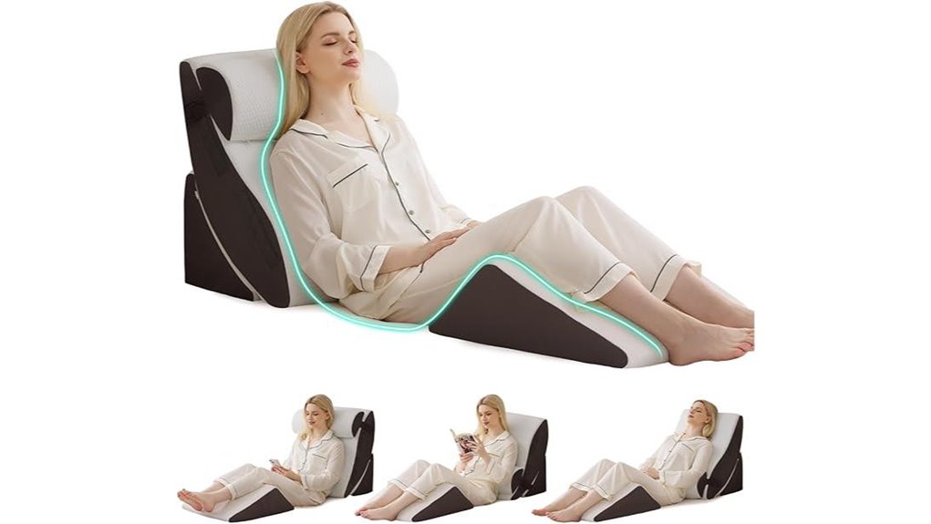4 piece post surgery wedge pillow set