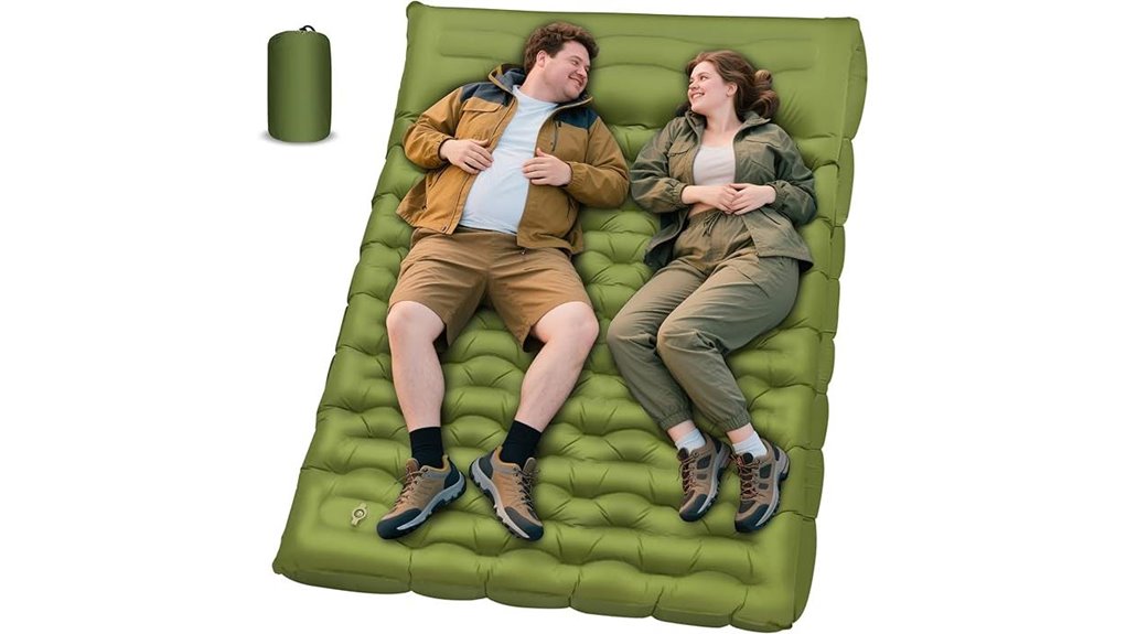 6 inch thick sleeping pad with pillows