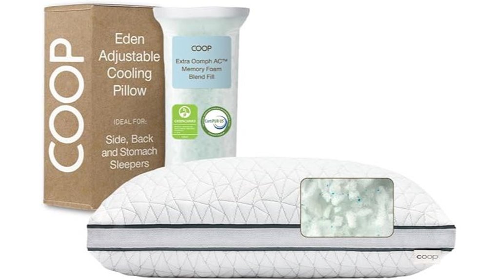 adjustable memory foam pillow
