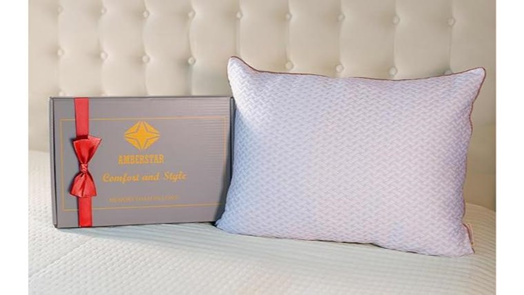 amberstar memory foam pillow with adjustable loft