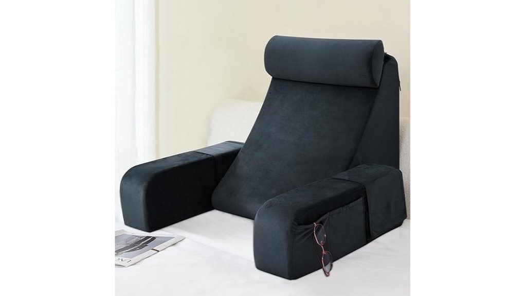 back pillow with arm support