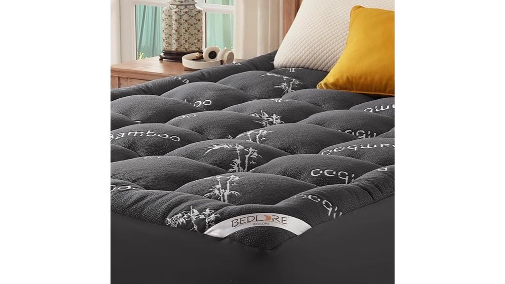 bamboo viscose mattress topper with pockets