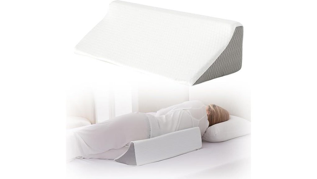 bedluxe wedge pillow for side sleeping
