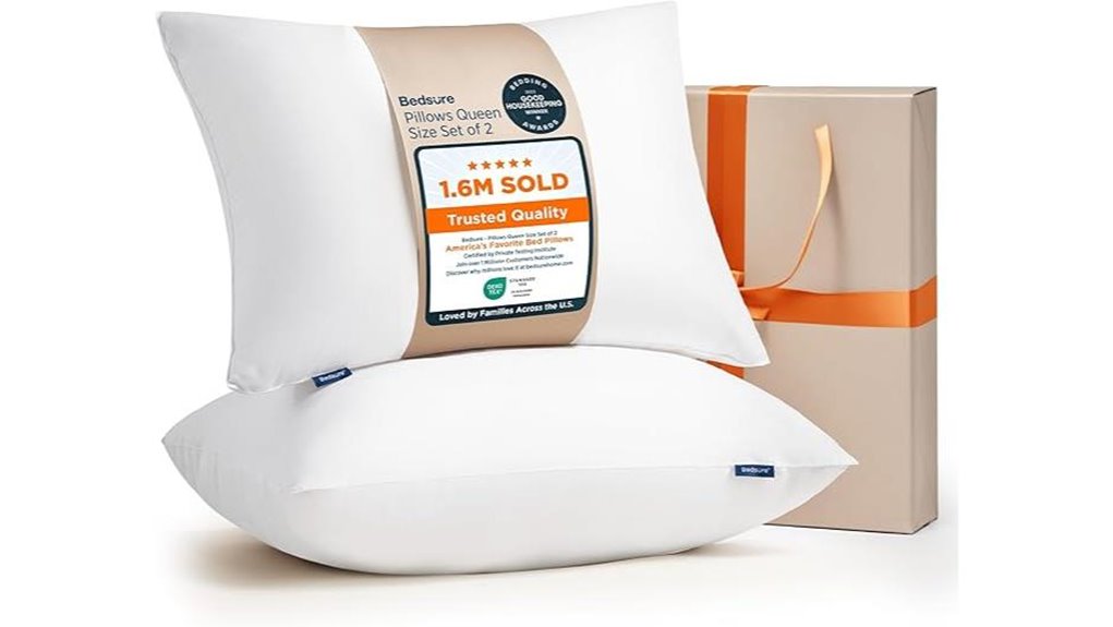 bedsure queen pillows set