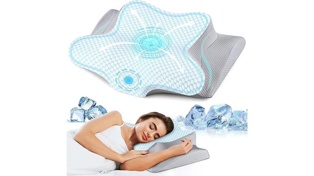 cervical memory foam pillow