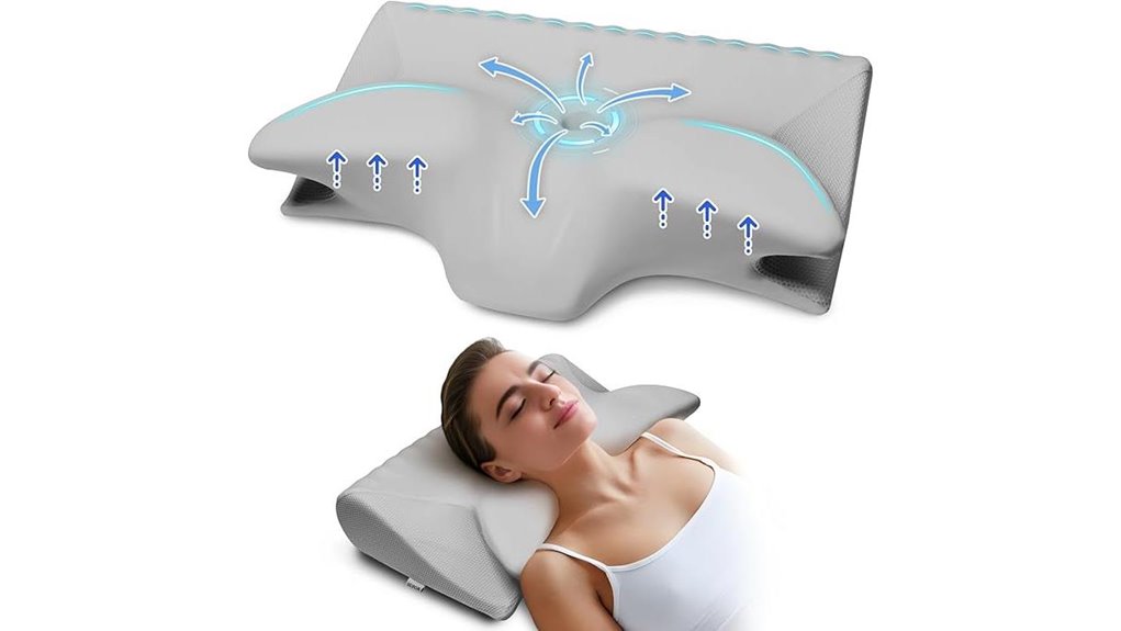 cervical memory foam pillow