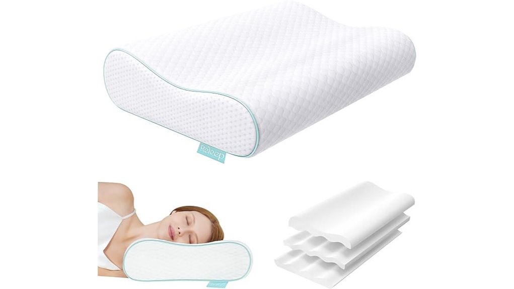cervical neck pillow ergonomically memory foam