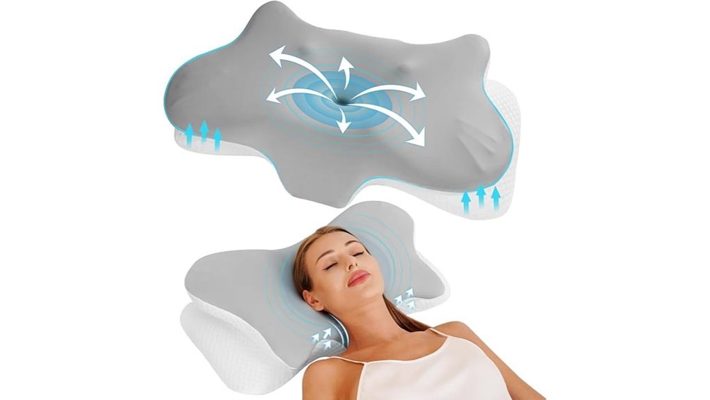 cervical neck pillow gray pain relief