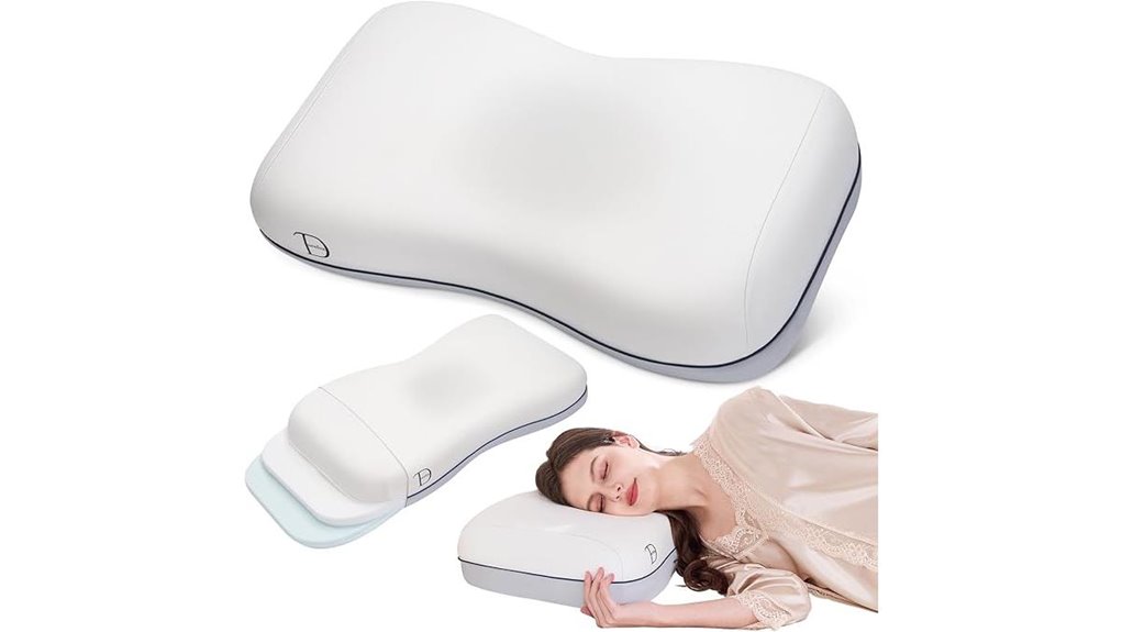 cervical pillow with adjustable height