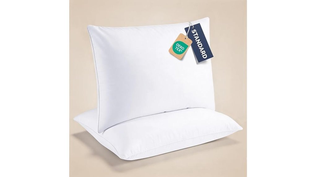 cgk linens pillows white 2 pack