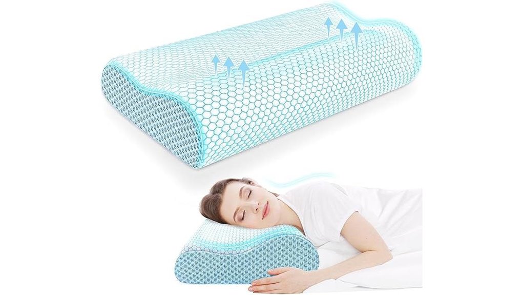 cloudbliss ergonomic memory foam pillow