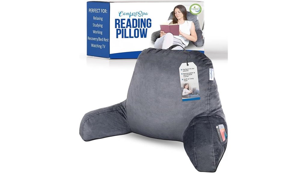 comfortspa reading pillow with arms