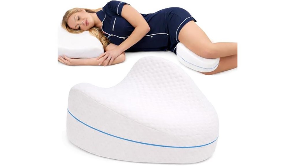 contour leg knee foam pillow for side sleepers