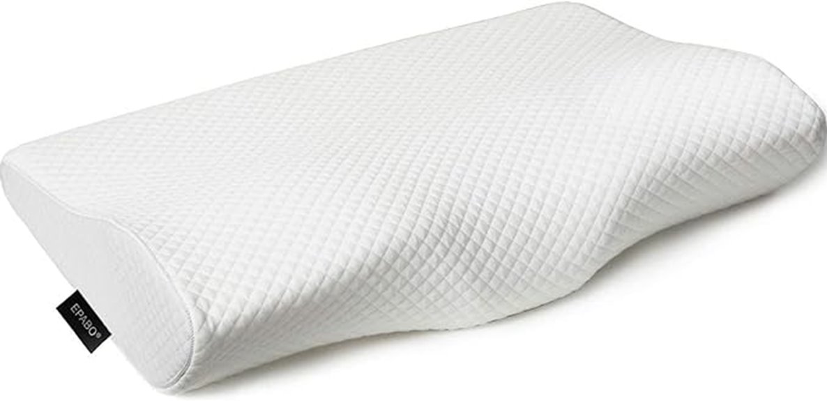 contour memory foam pillow neck pain firm queen