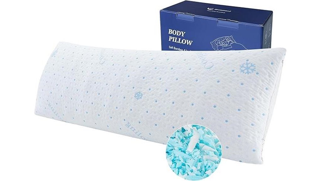 cooling body pillow with cover