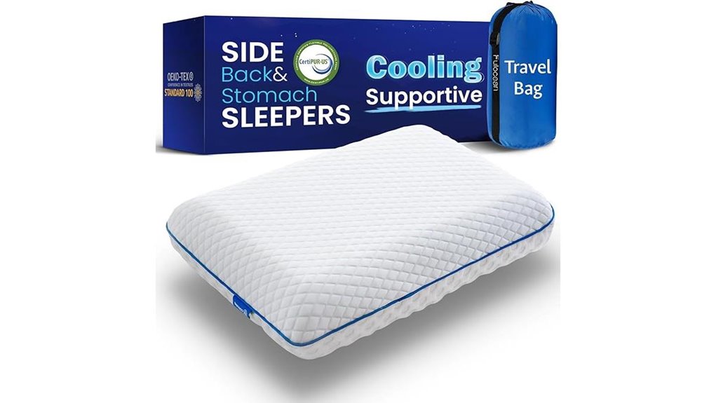 cooling gel memory foam pillow