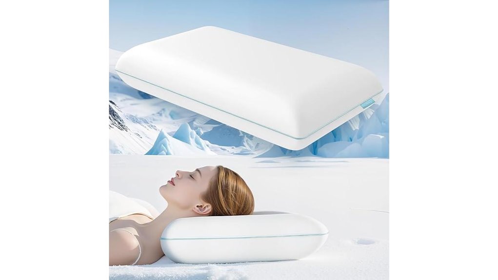 cooling memory foam cervical pillow