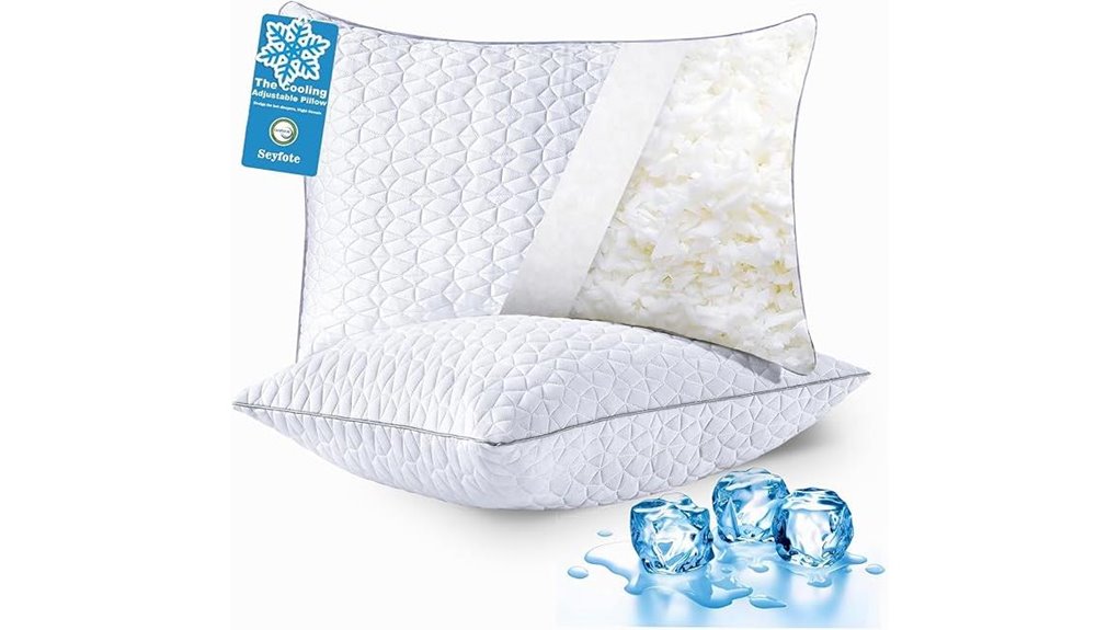 cooling pillows queen set