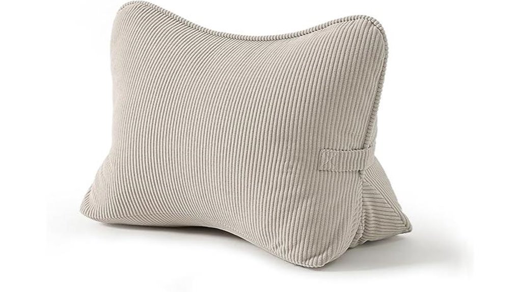 corduroy lumbar back pillow