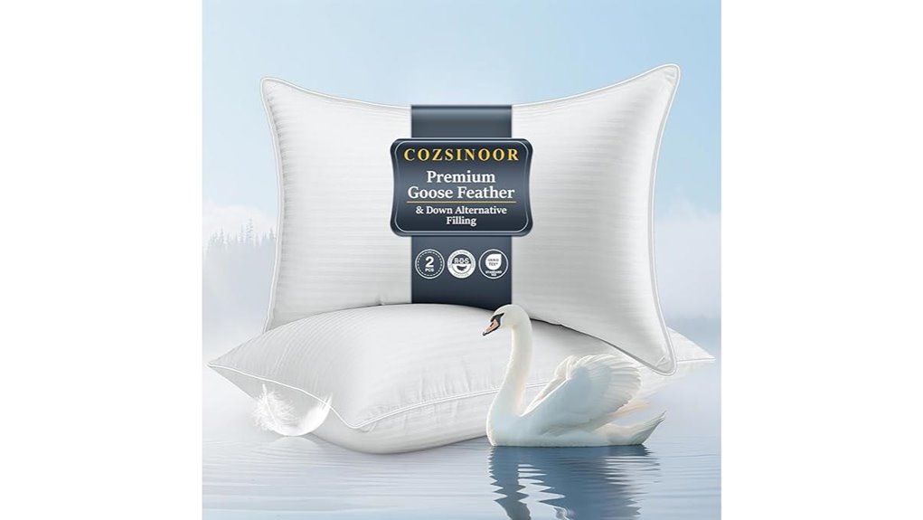 cozsinoor goose down pillow set