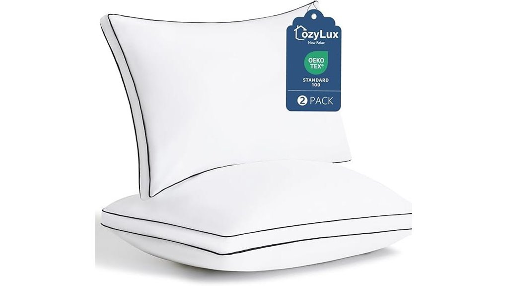 cozylux queen pillow set