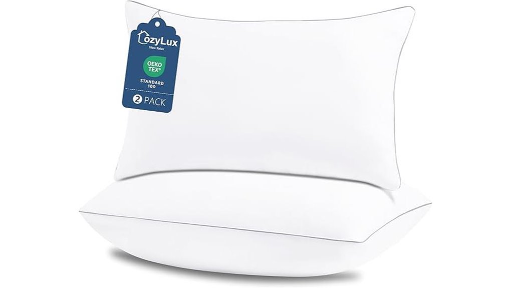 cozylux queen pillows set