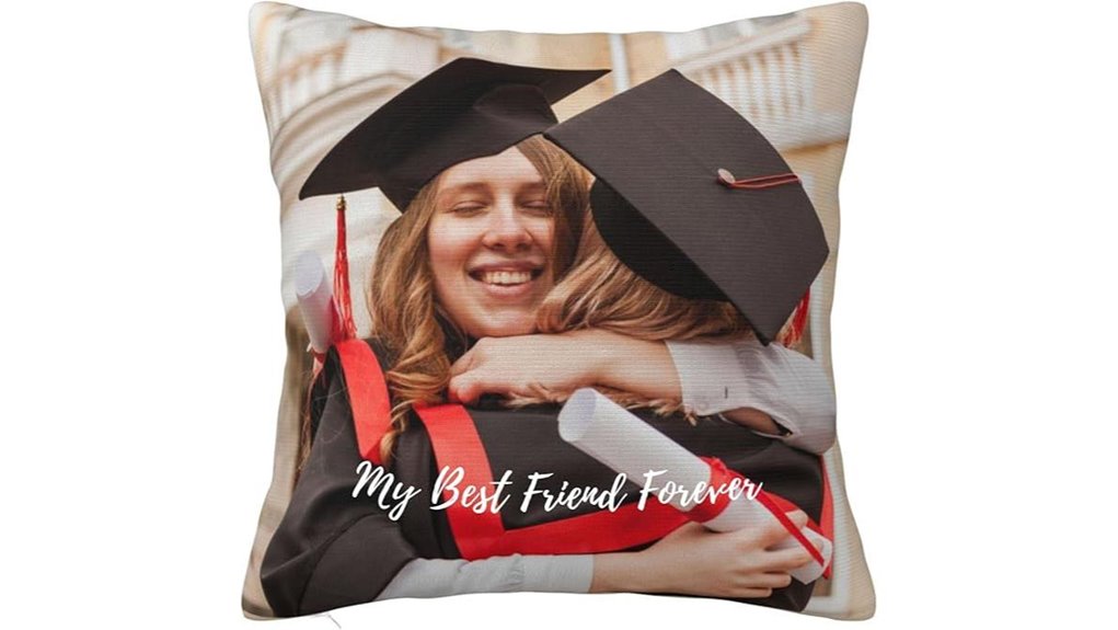 custom pillow with photo and text