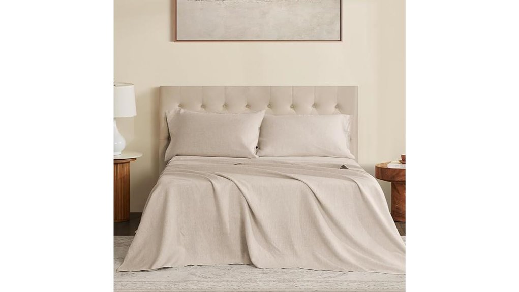dapu king natural linen sheets