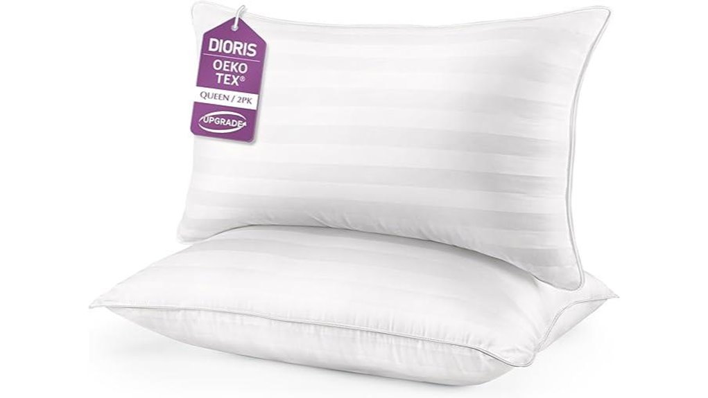 dioris queen pillows set
