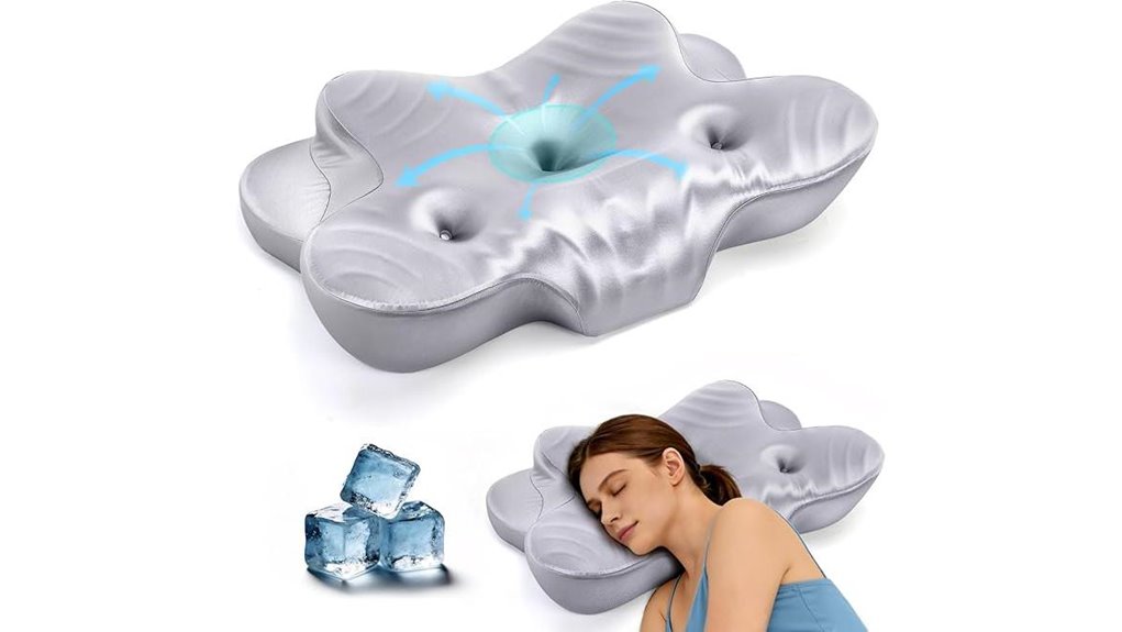 dual ear relief pillow for sleepers