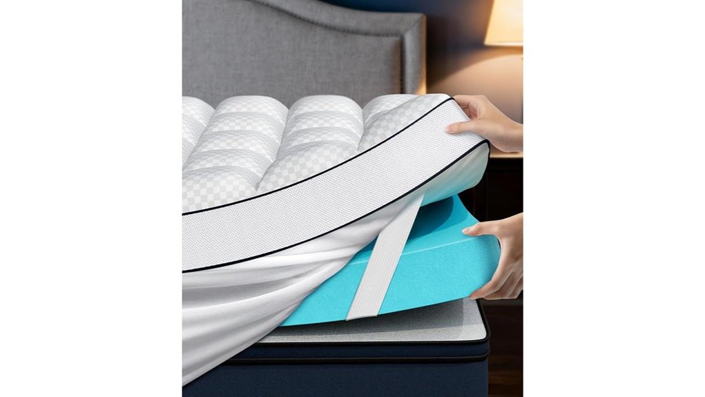 dual layer memory foam mattress topper