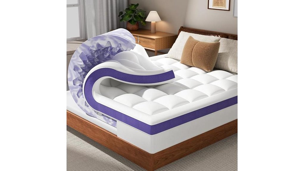 dual layer memory foam topper