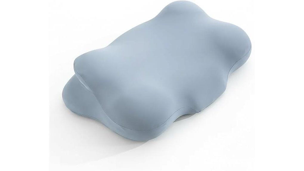 ergonomic cloud pillow sky blue