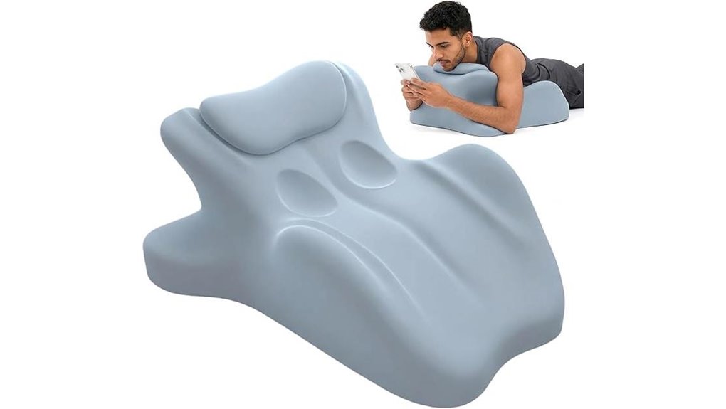 ergonomic memory foam wedge pillow