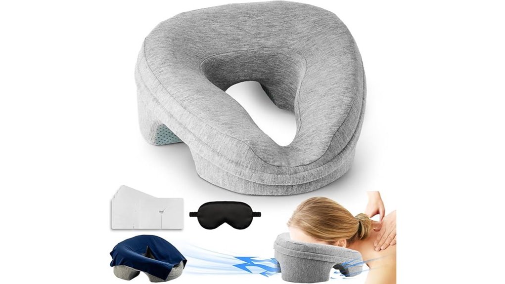 face down table headrest pillow