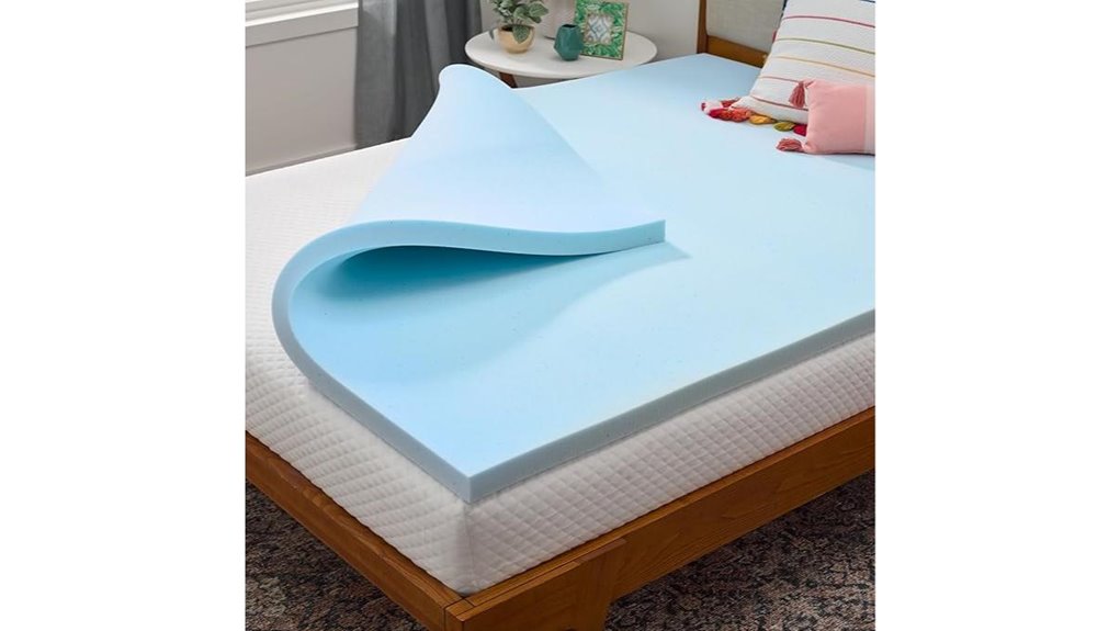 gel infused memory foam topper