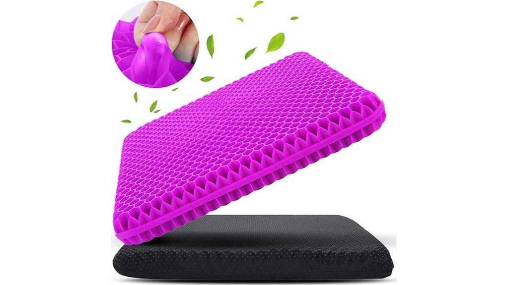 gel seat cushion designed for prolonged sitting large