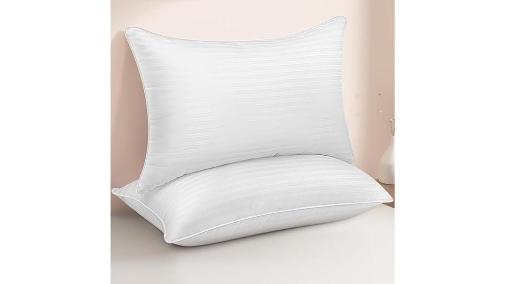 king size breathable down alternative pillows
