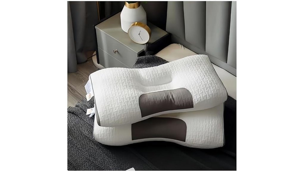 knitted massage pillow with memory foam