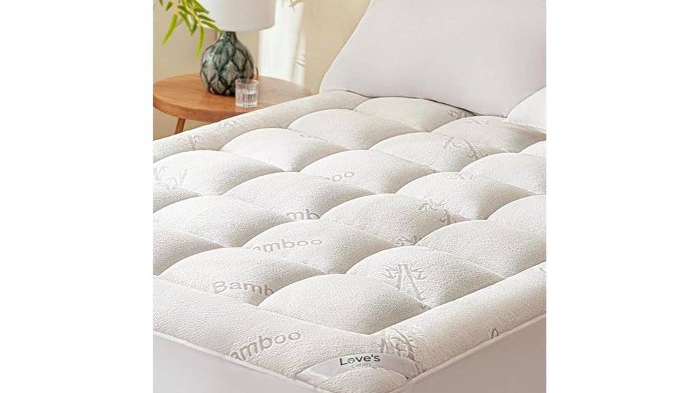 love s bamboo mattress topper queen