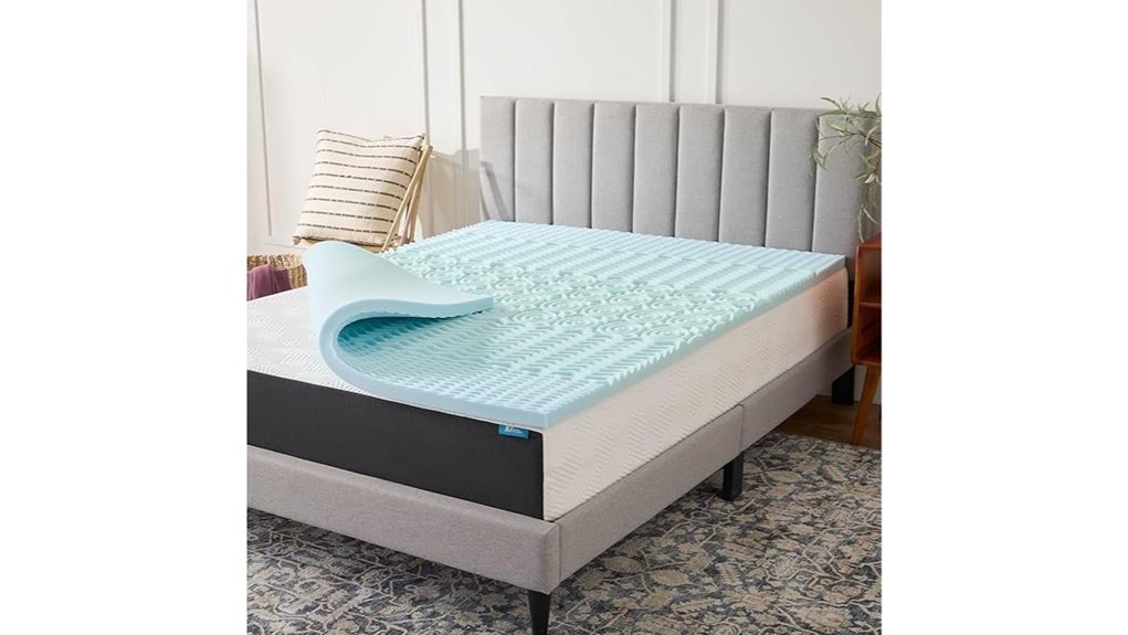 lucid 2 gel topper twin xl