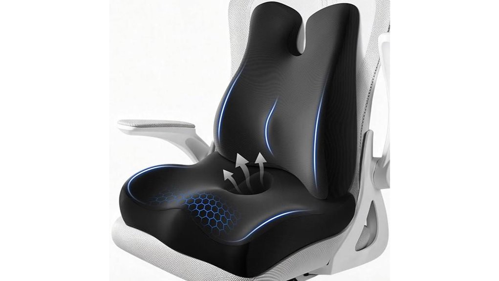 lumbar support office chair cushion