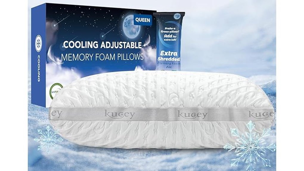 luxury cooling side sleeper pillow for neck pain
