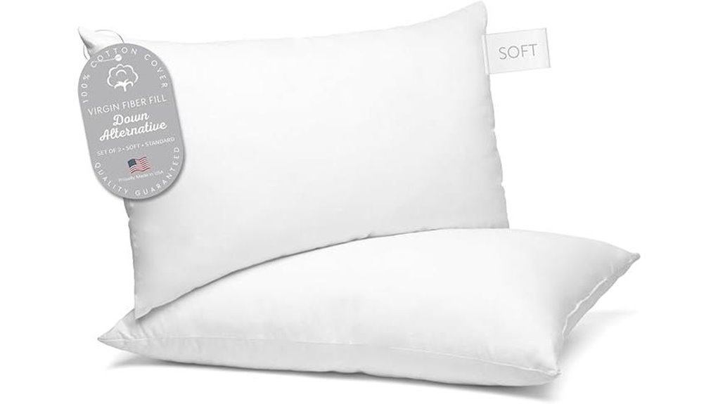 luxury cotton hotel pillows standard