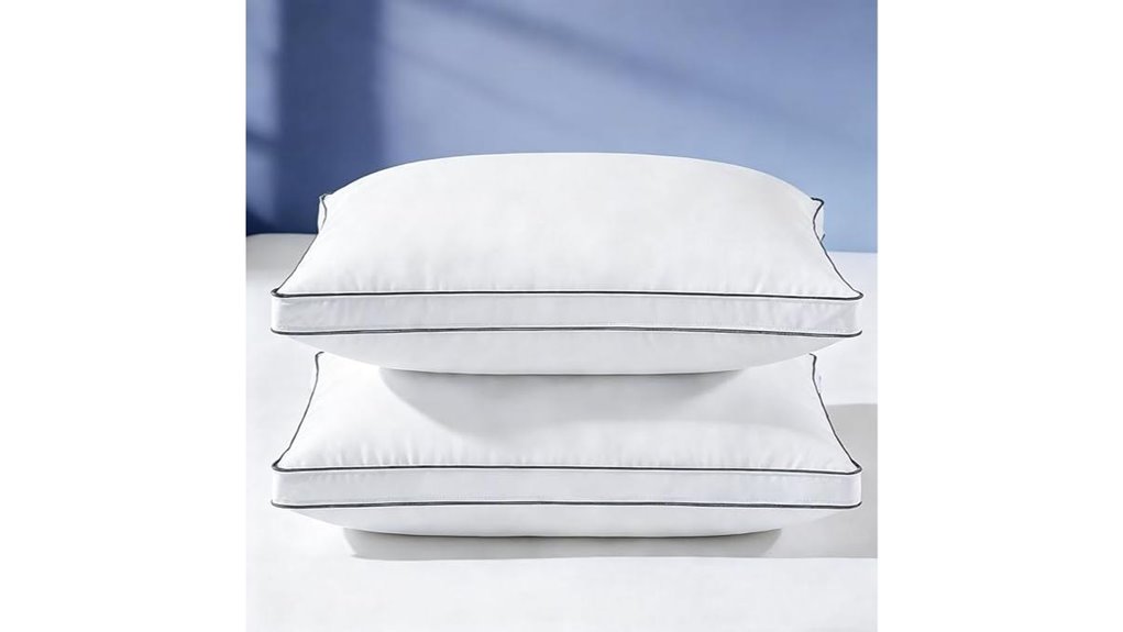 luxury goose down pillows 2 pack queen