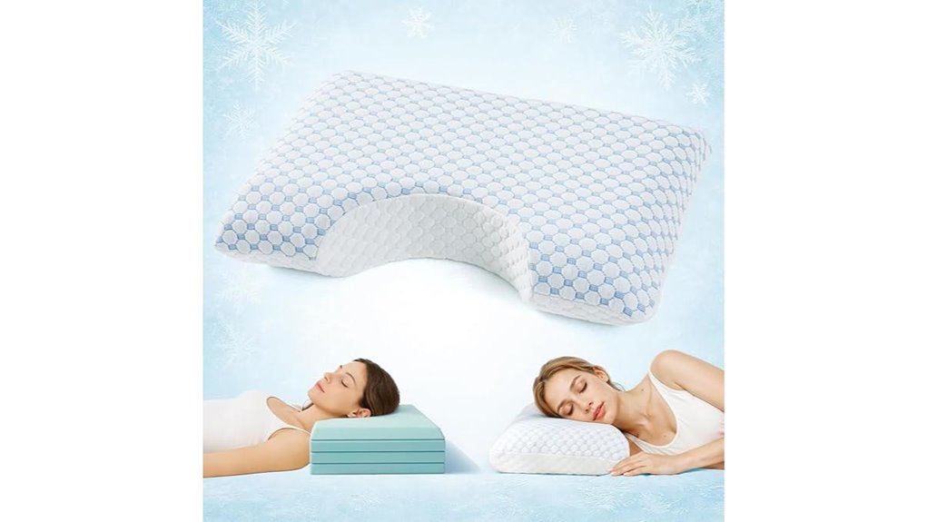 luxury side sleeper pillow with foam