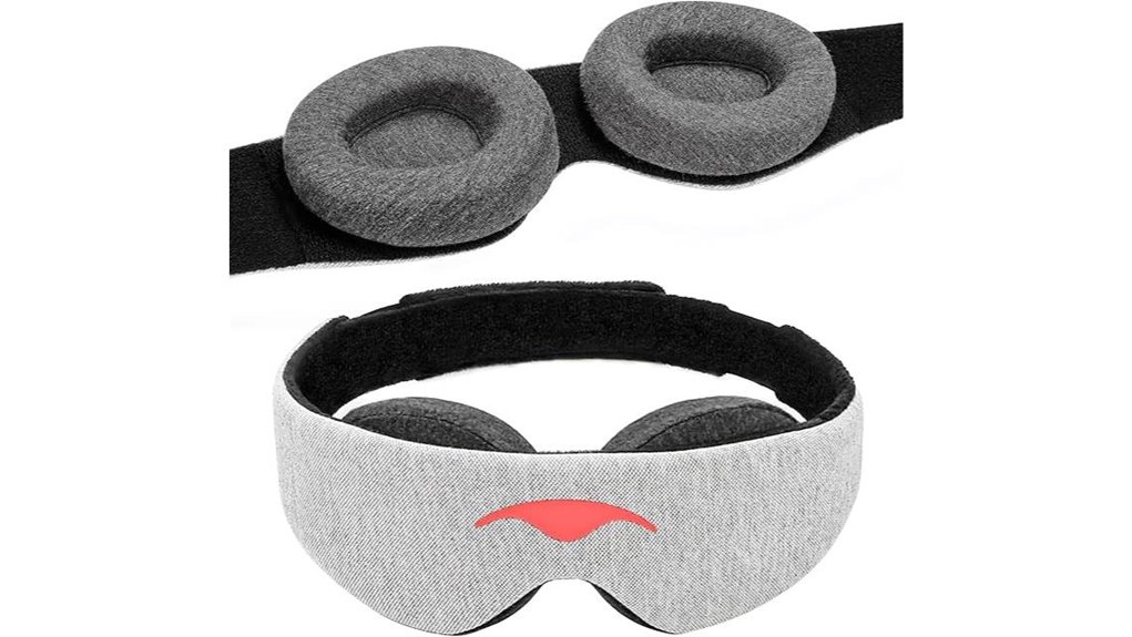 manta sleep mask with detachable eye cups