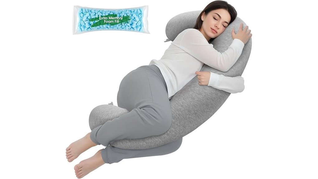 memory foam c shaped pillow